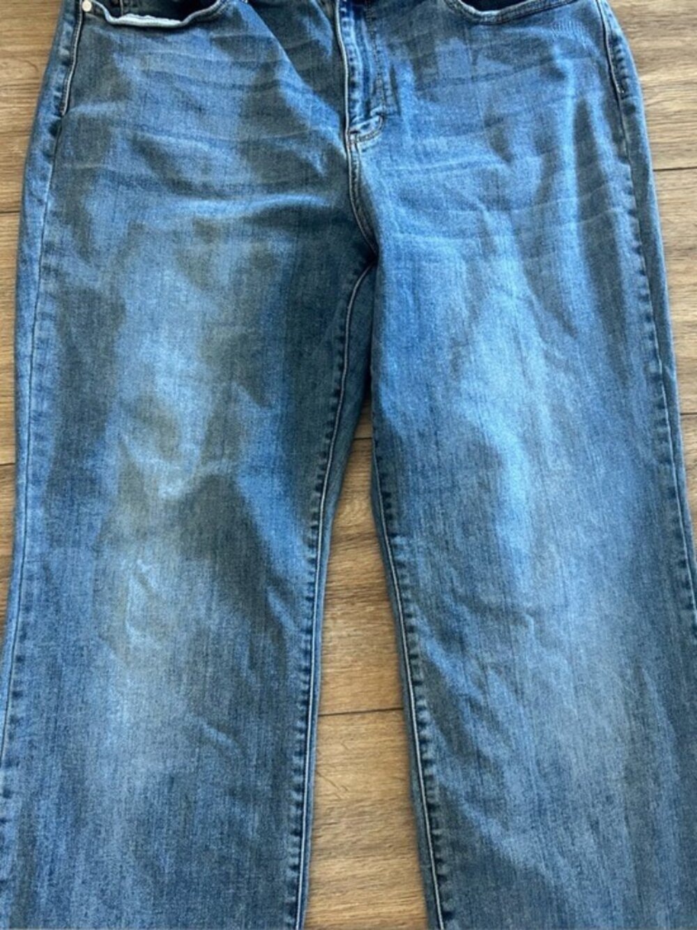 Judy Blue Classic Wide-Leg Women’s Jeans Blue Plus Size 20W Everyday Casual - Picture 3 of 16
